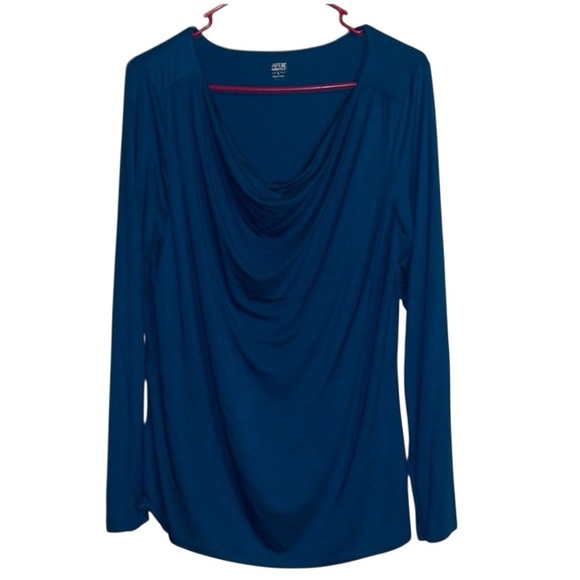 🌹NWT:APT 9 LONG SLEEVE ESSENTIAL BLOUSE - Picture 1 of 6